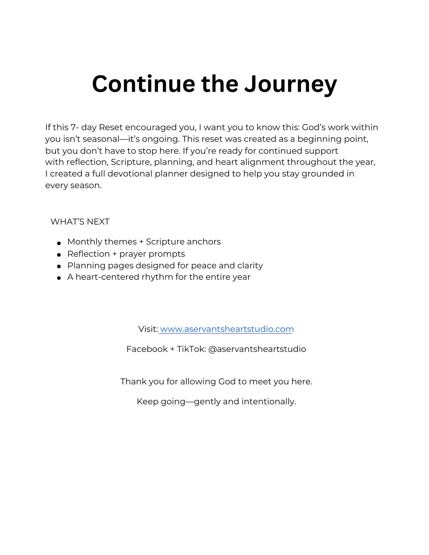 7-Day Prayer Journey - Free Starter Guide