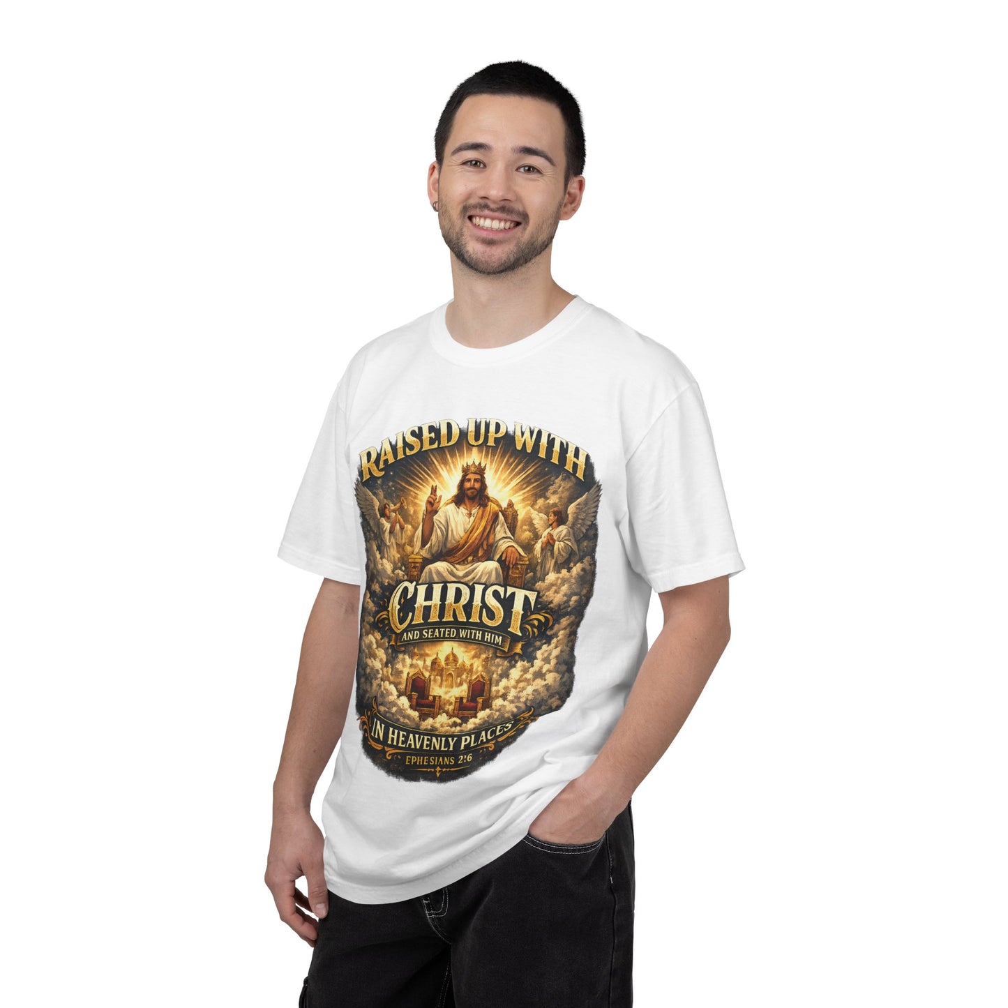 Positioned in Christ T-Shirt — Christian Faith Graphic Tee