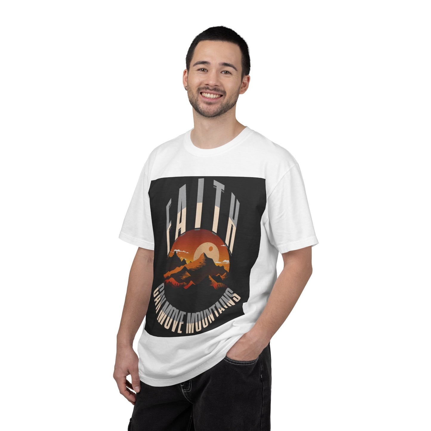 Faith Can Move Mountains T-Shirt — Inspirational Christian Tee