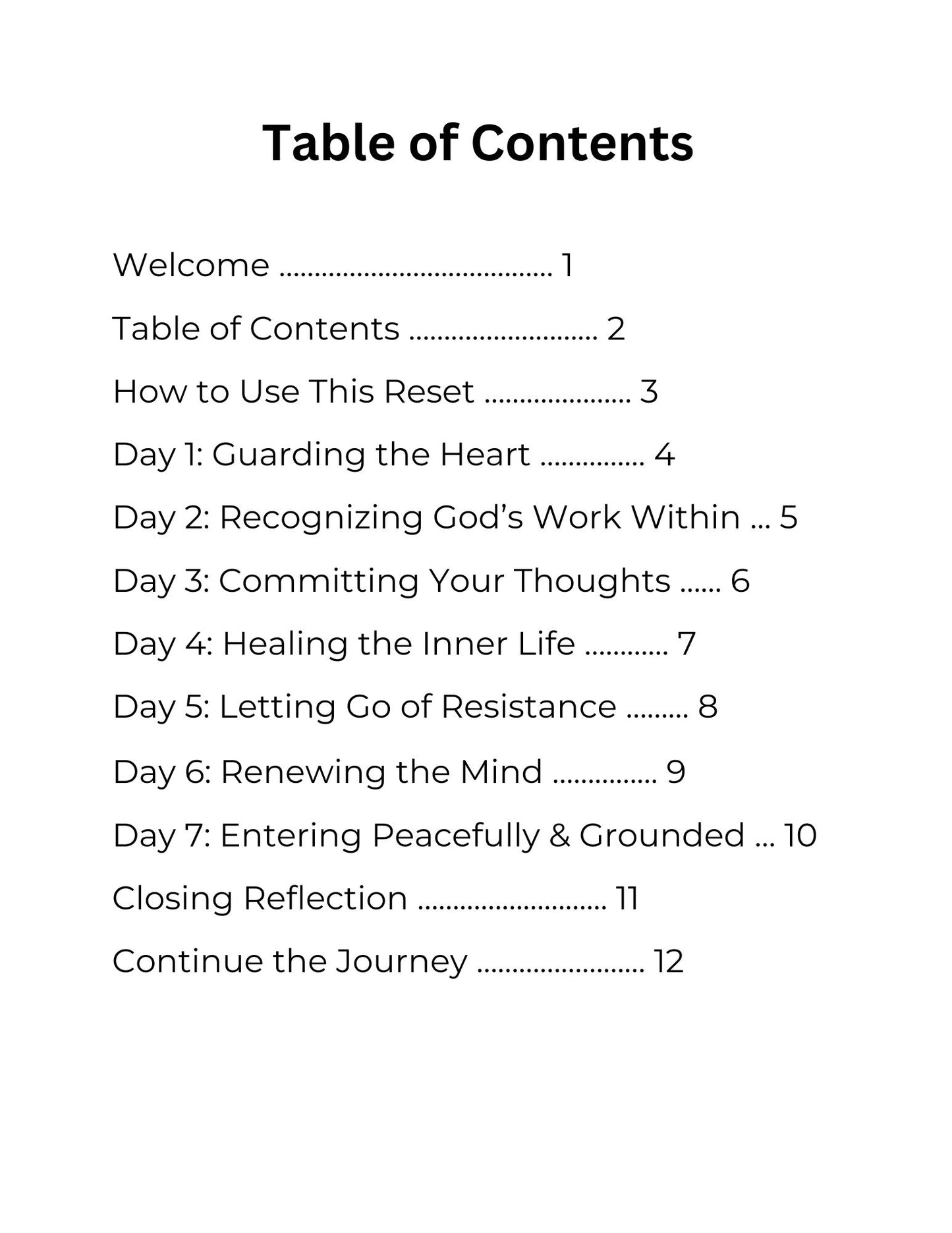 7-Day Prayer Journey - Free Starter Guide