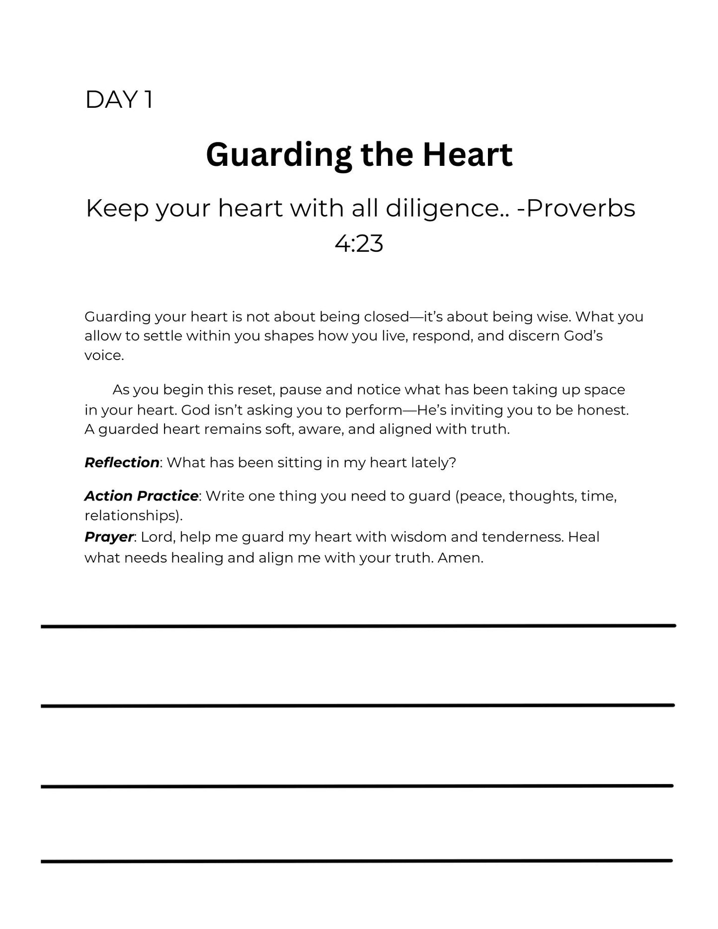 7-Day Prayer Journey - Free Starter Guide