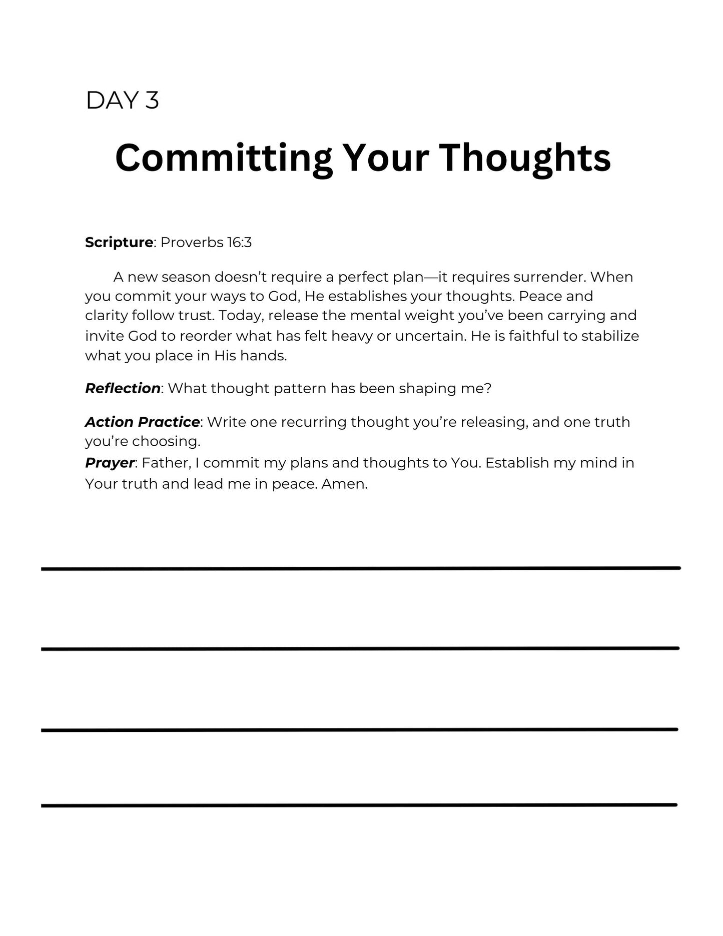 7-Day Prayer Journey - Free Starter Guide