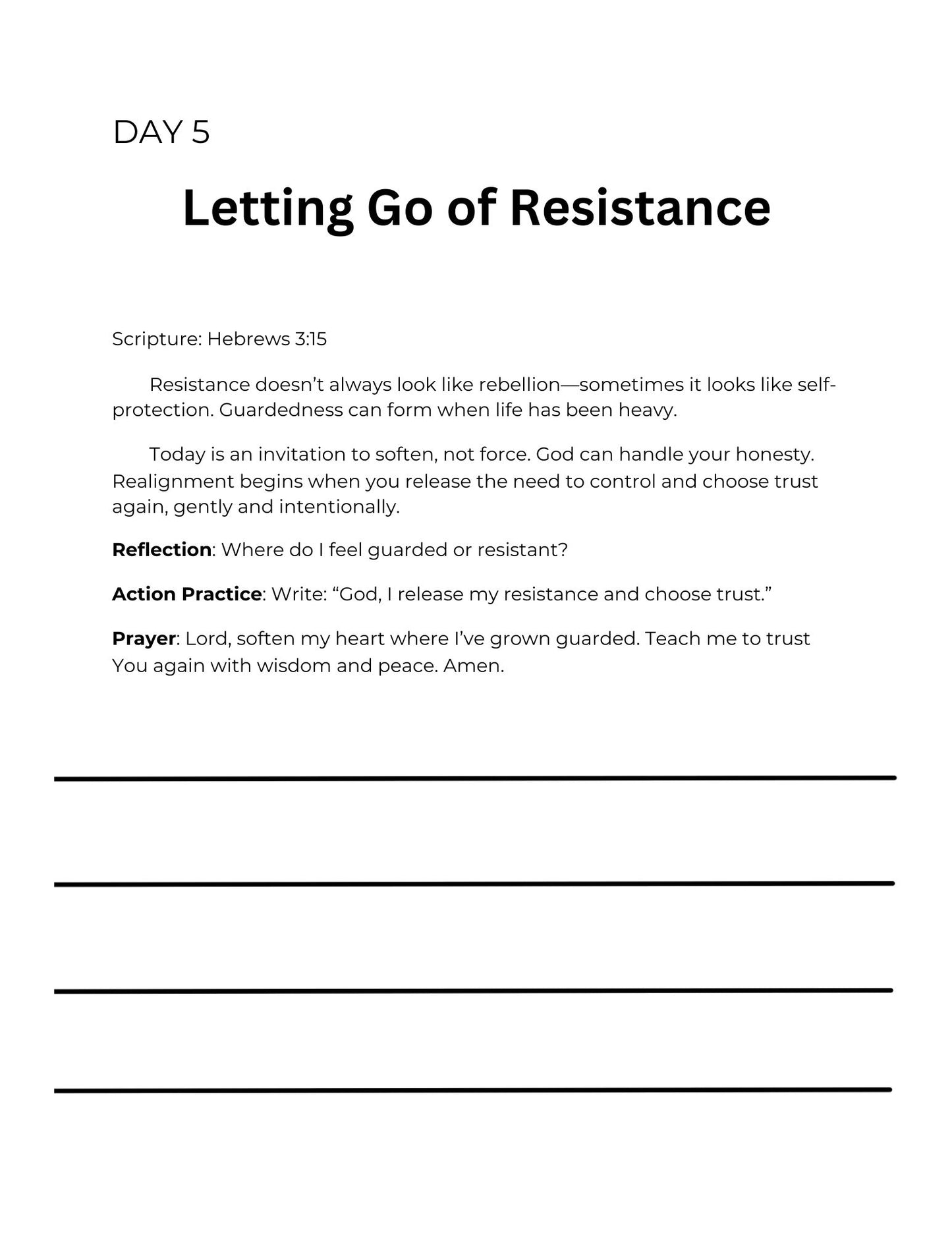 7-Day Prayer Journey - Free Starter Guide