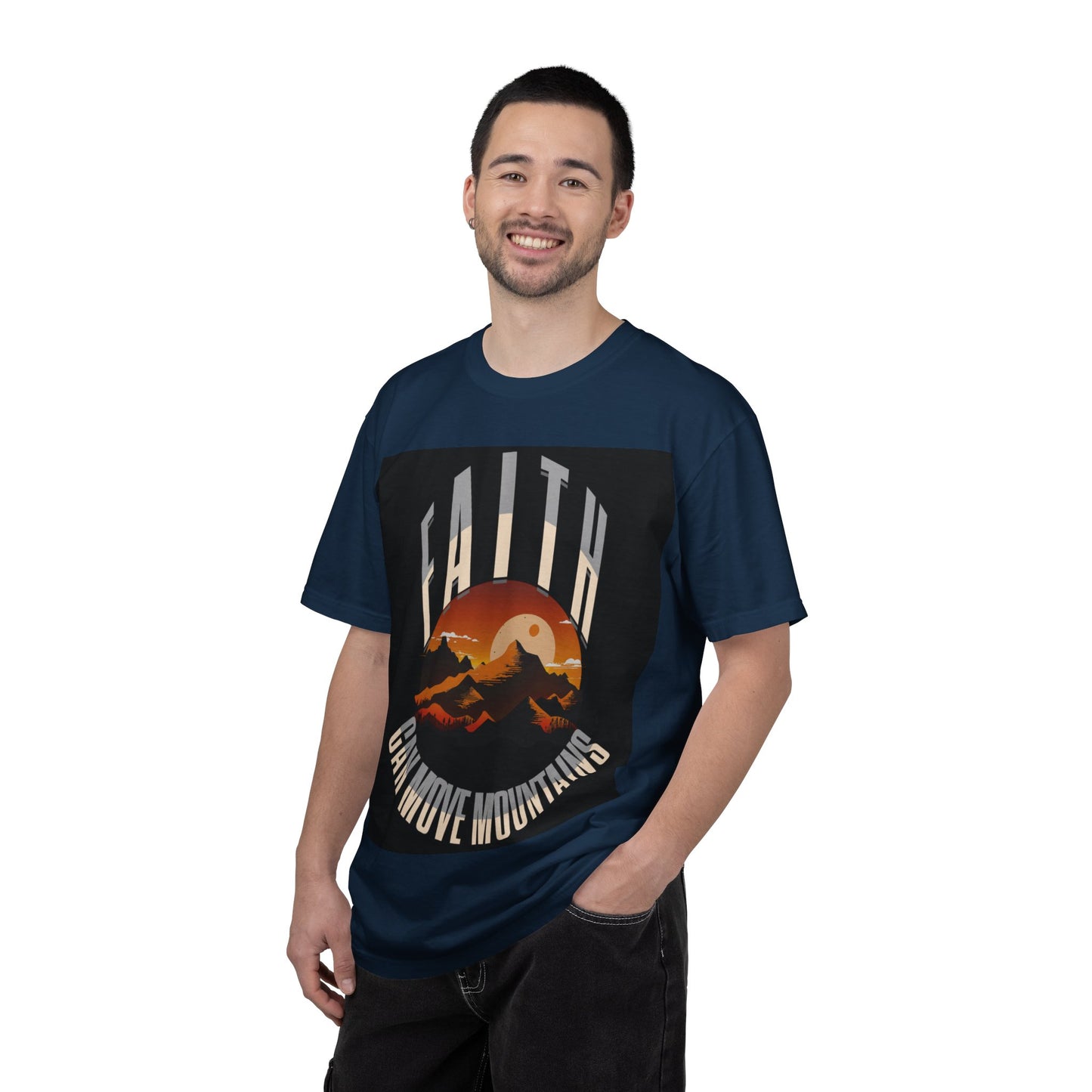 Faith Can Move Mountains T-Shirt — Inspirational Christian Tee